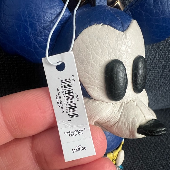 COACH COLLECTIBLE Disney Mickey Mouse X Keith Haring Keychain FOB - Picture 3 of 9